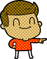 homme amical de dessin animé png