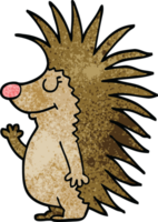 cartoon doodle spiky hedgehog png