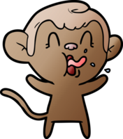 crazy cartoon monkey png