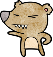 arrabbiato orso cartone animato png