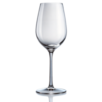 Clear empty wine glass on transparent background png