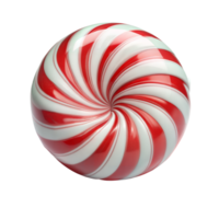 A red and white striped swirled candy resembling a peppermint png