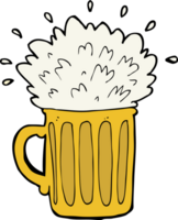 bière mousseuse de dessin animé png