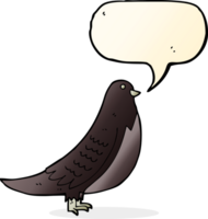 oiseau de dessin animé avec bulle de dialogue png