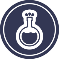 wetenschap experiment circulaire icoon symbool png