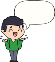 cartoon laughing confused man with speech bubble png