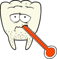 cartoon unhealthy tooth png