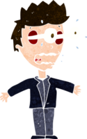 homem olhando de desenho animado png