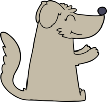 chien de dessin animé heureux png