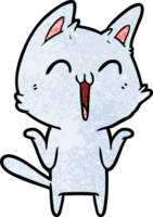 gato feliz de dibujos animados png