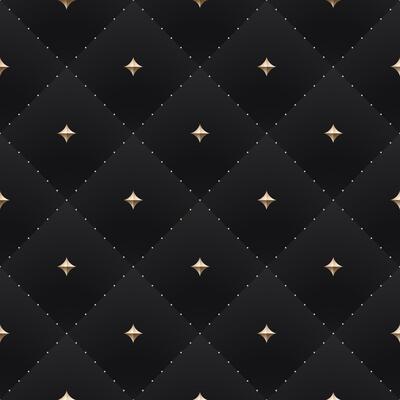Seamless luxury dark black pattern and background