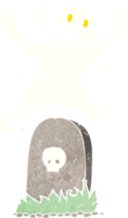 cartoon ghost rising from grave png