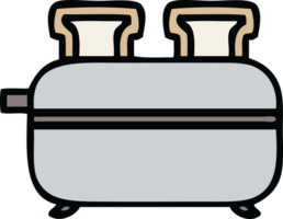 cute cartoon of a double toaster png