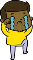 cartoon man crying png