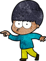 nervoso cartone animato ragazzo png