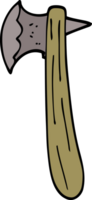 cartoon doodle old axe png