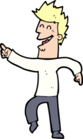 cartoon man pointing and laughing png