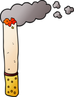 cigarrillo de garabato de dibujos animados png