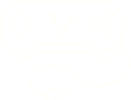 desenho de giz de controlador de jogo png