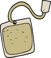 sachet de thé de dessin animé png