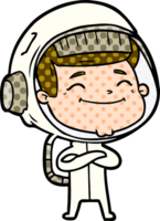 astronauta de desenho animado feliz png