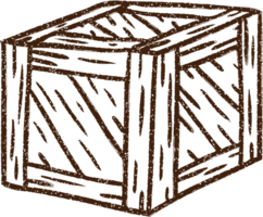 Crate Charcoal Drawing png