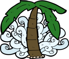 tecknad palmträd symbol png