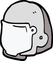 casque spatial de dessin animé png