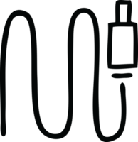 line drawing cartoon of a audio wire png