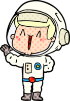 astronaute de dessin animé chantant png