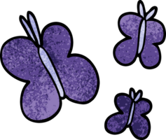 cartoon doodle butterflies png