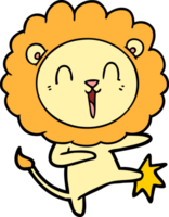 ridendo Leone cartone animato png