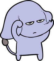 annoyed cartoon elephant png