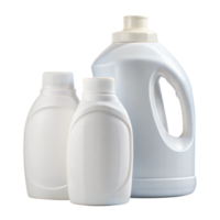 Different sizes of detergent bottles, arranged from small to large png