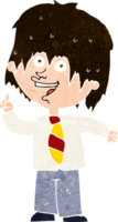 cartoon school boy with idea png