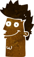 cartoon happy man face png