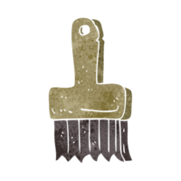 hand retro cartoon brush png