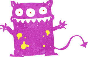 pequeño monstruo de dibujos animados png