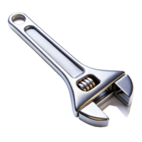 Adjustable wrench tool on a transparent background png