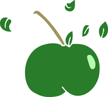 cartoon doodle juicy apple png