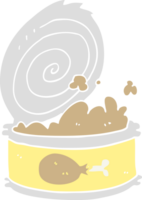 flat color style cartoon canned food png