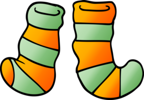 cartoon doodle socks png