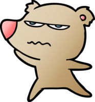 desenho de urso bravo png