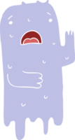 flat color style cartoon ghost png