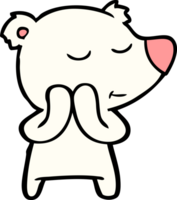 happy cartoon polar bear png