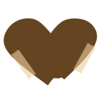 Torn brown paper note png