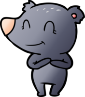 dessin animé amical d'ours png