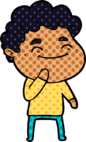 hombre amable de dibujos animados png