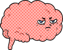 cerveau en colère de dessin animé png