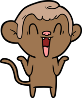 cartoon laughing monkey png